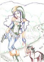 Road Warrior and her horse